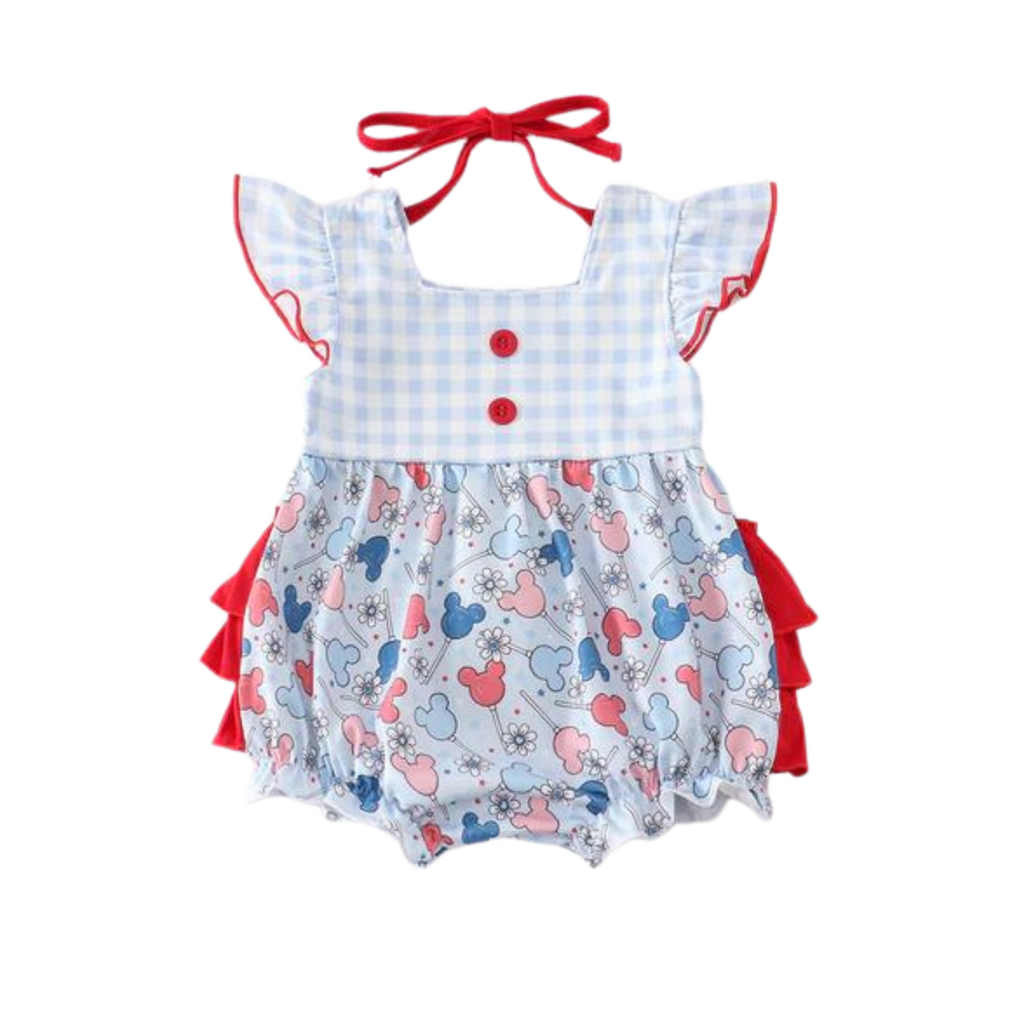 Patriotic Mickey Ears Romper