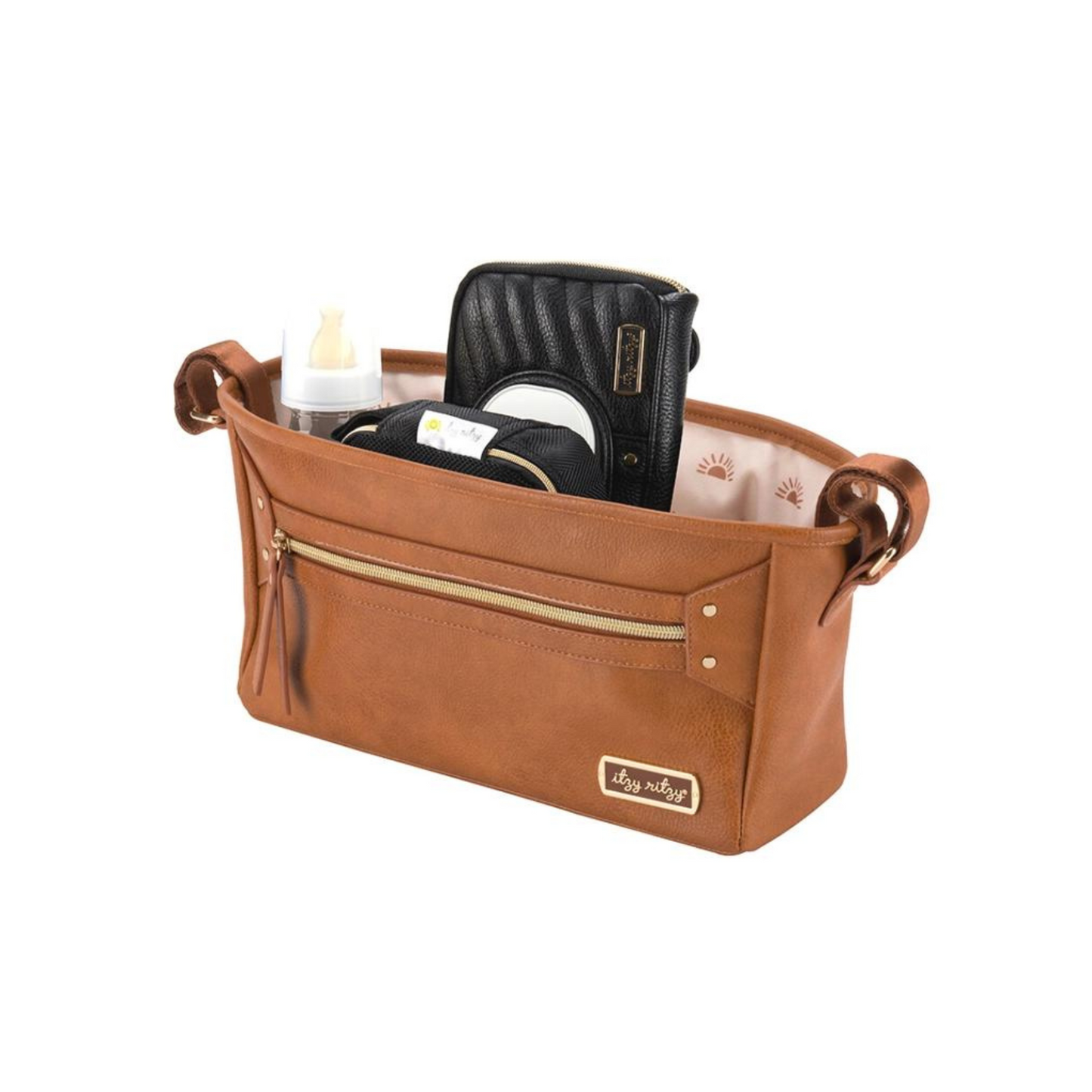 Cognac Travel Stroller Caddy