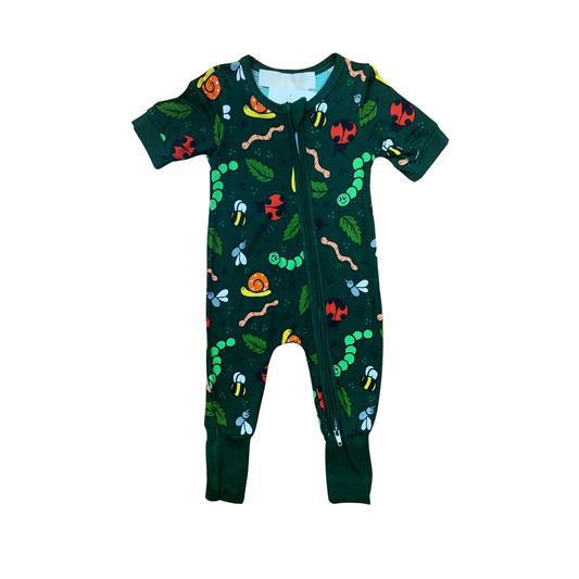 Bugs Life Bamboo Romper w/Fold Over Footies