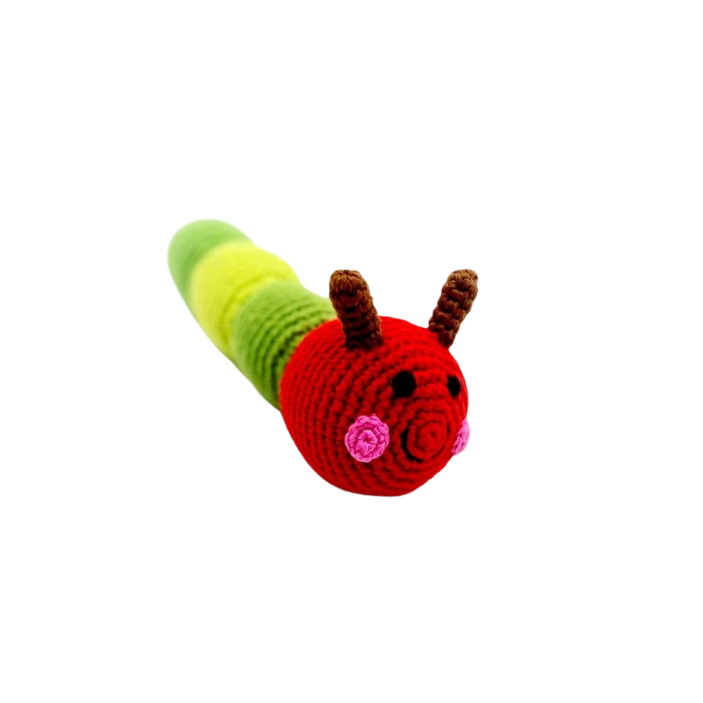 Bug Rattle - Red Caterpillar