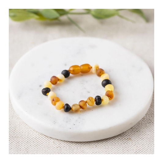 Raw Multi Baltic Amber Bracelet