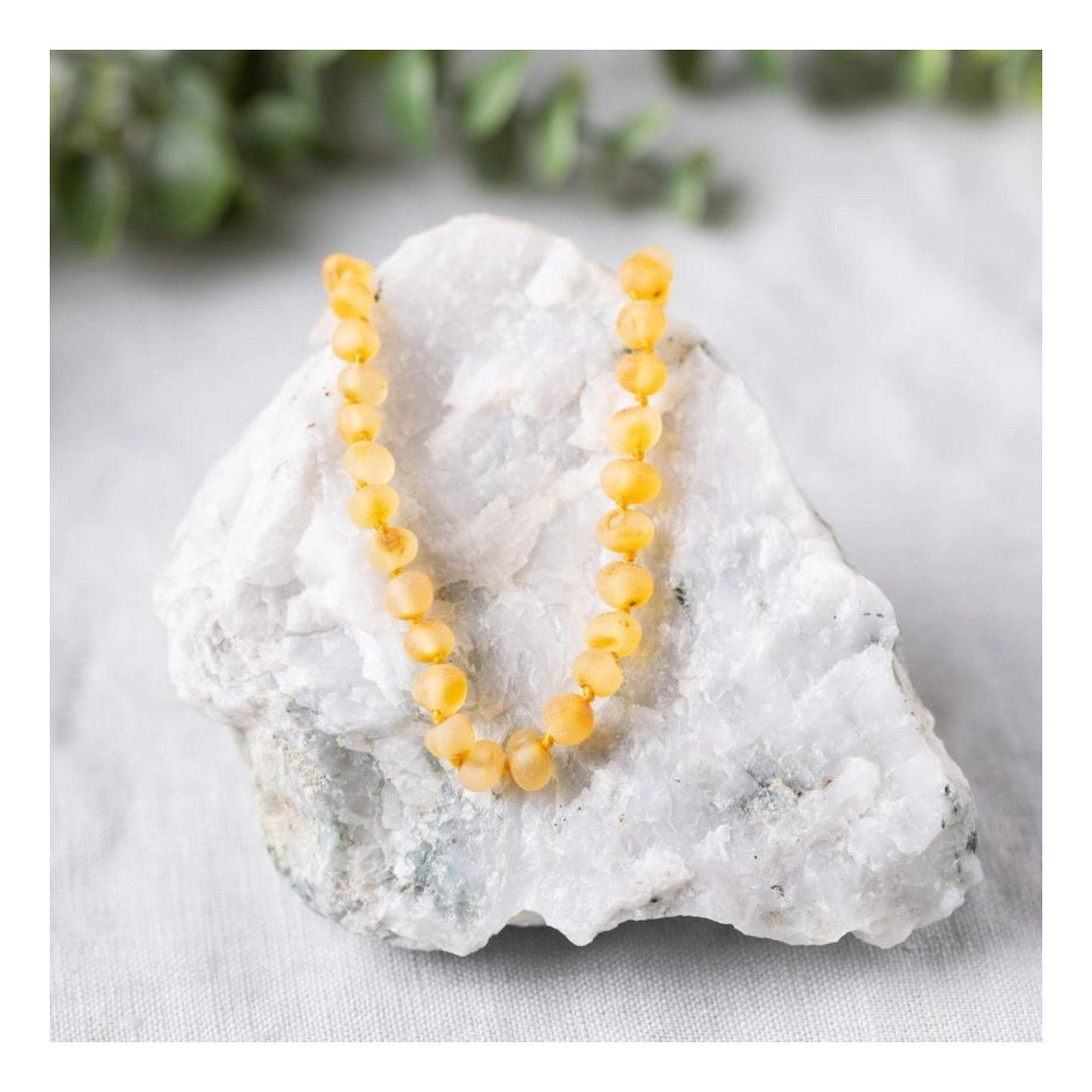 Raw Honey Baltic Amber Necklace