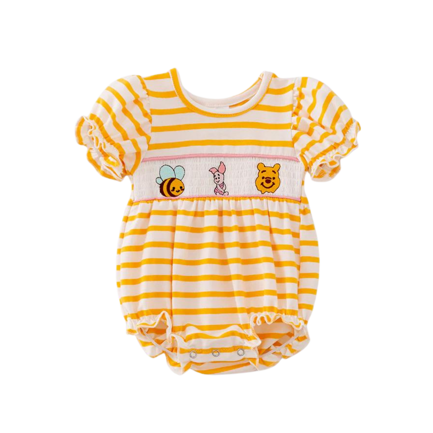 Winnie The Pooh Embroidered Romper