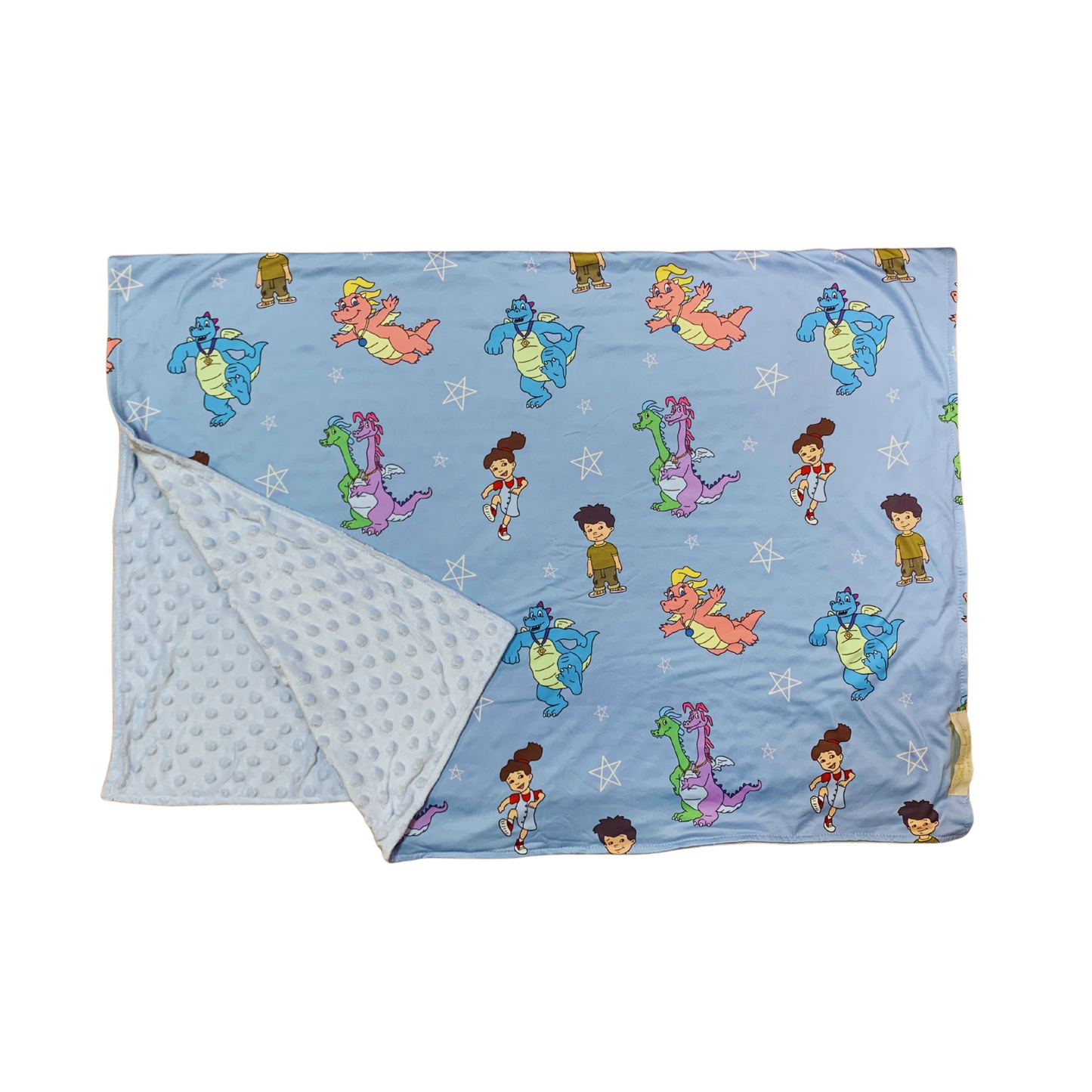 Dragon Tales Minky Blanket (Blue)