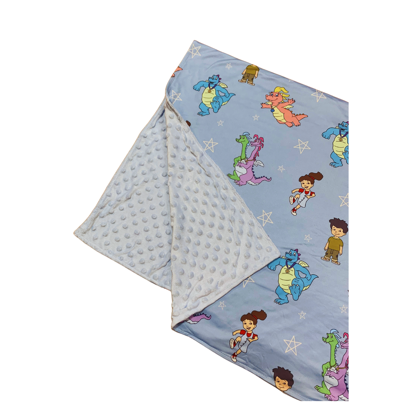 Dragon Tales Minky Blanket (Blue)