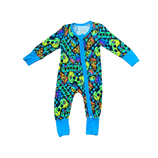 Little Gamer Bamboo Romper