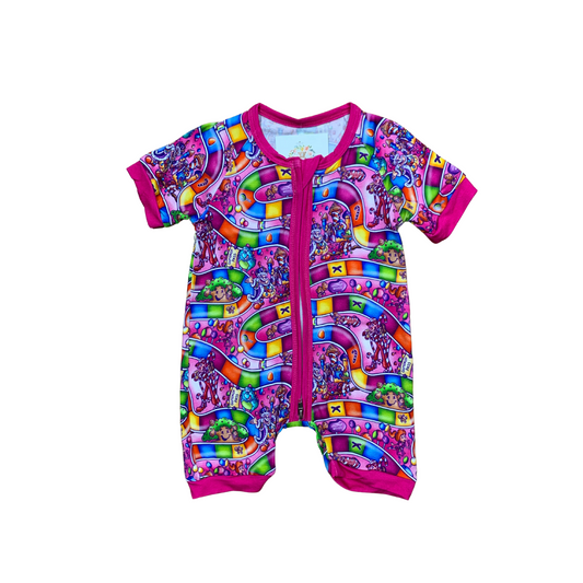 Candy Land Bamboo Shortie Romper