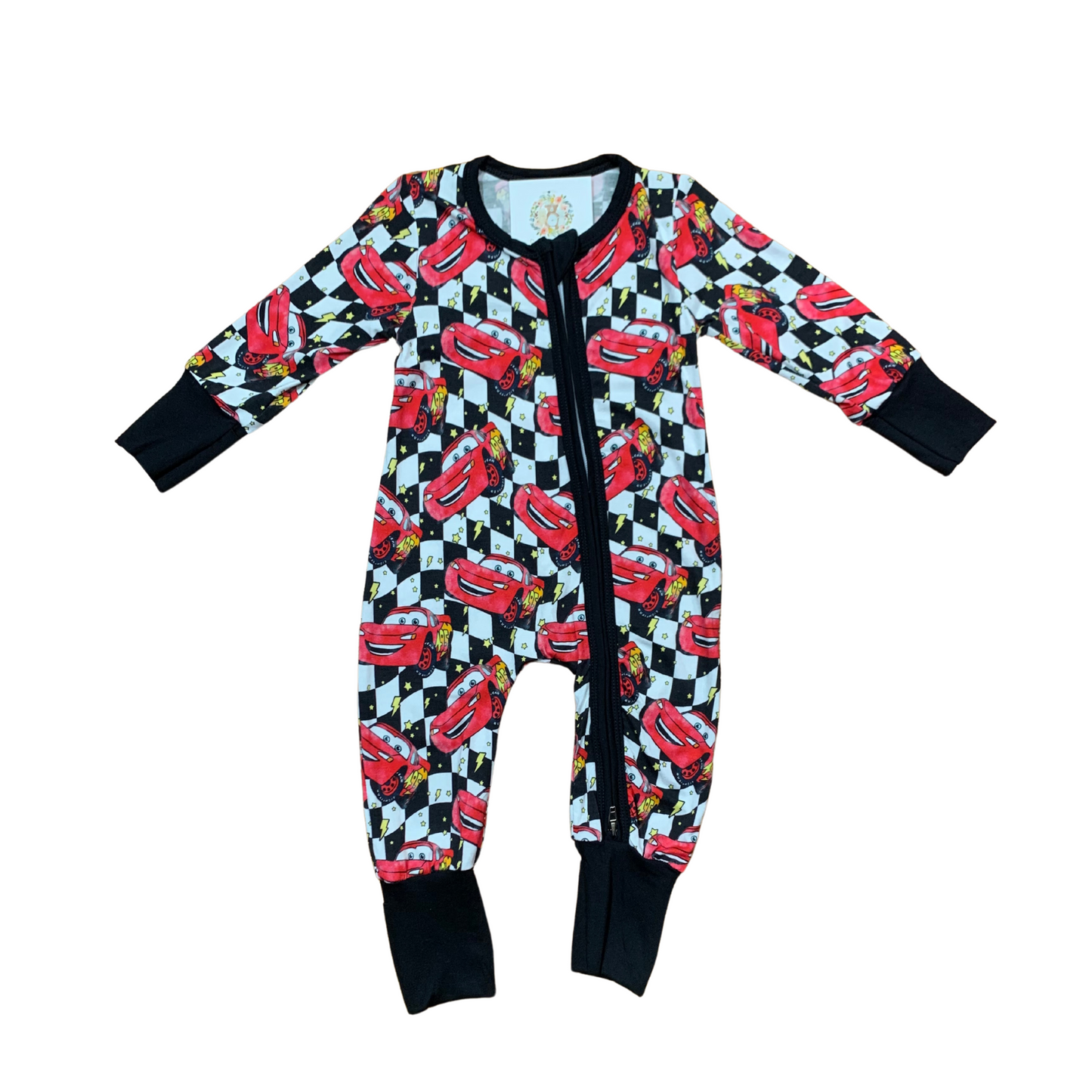 It's Lightning McQueen Bamboo Romper