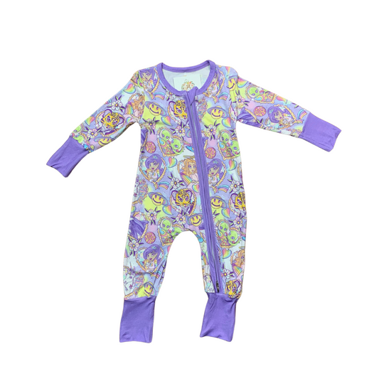 Pastel Lisa Frank Bamboo Romper