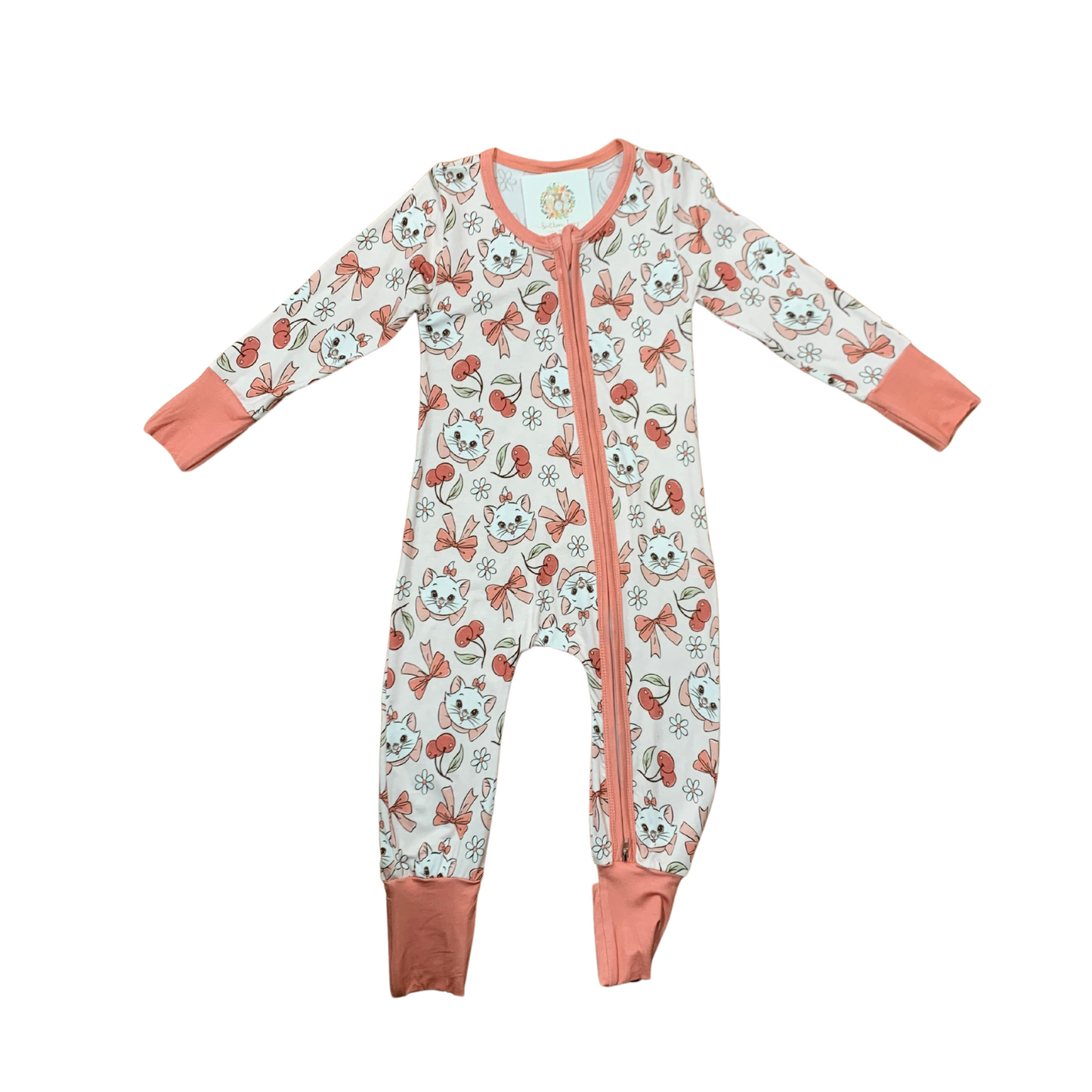 Cherry Little Marie Bamboo Romper