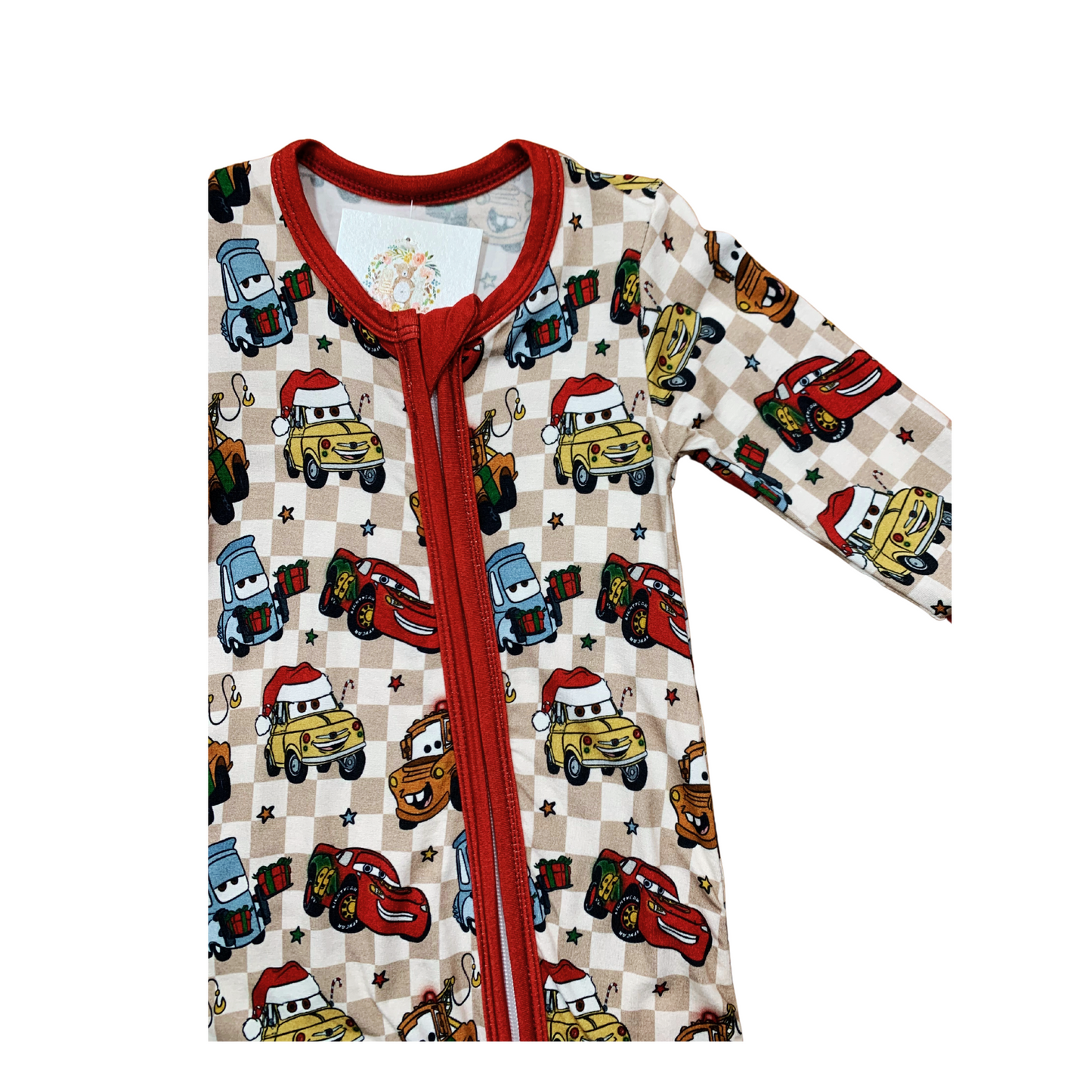 Cars Christmas Bamboo Romper