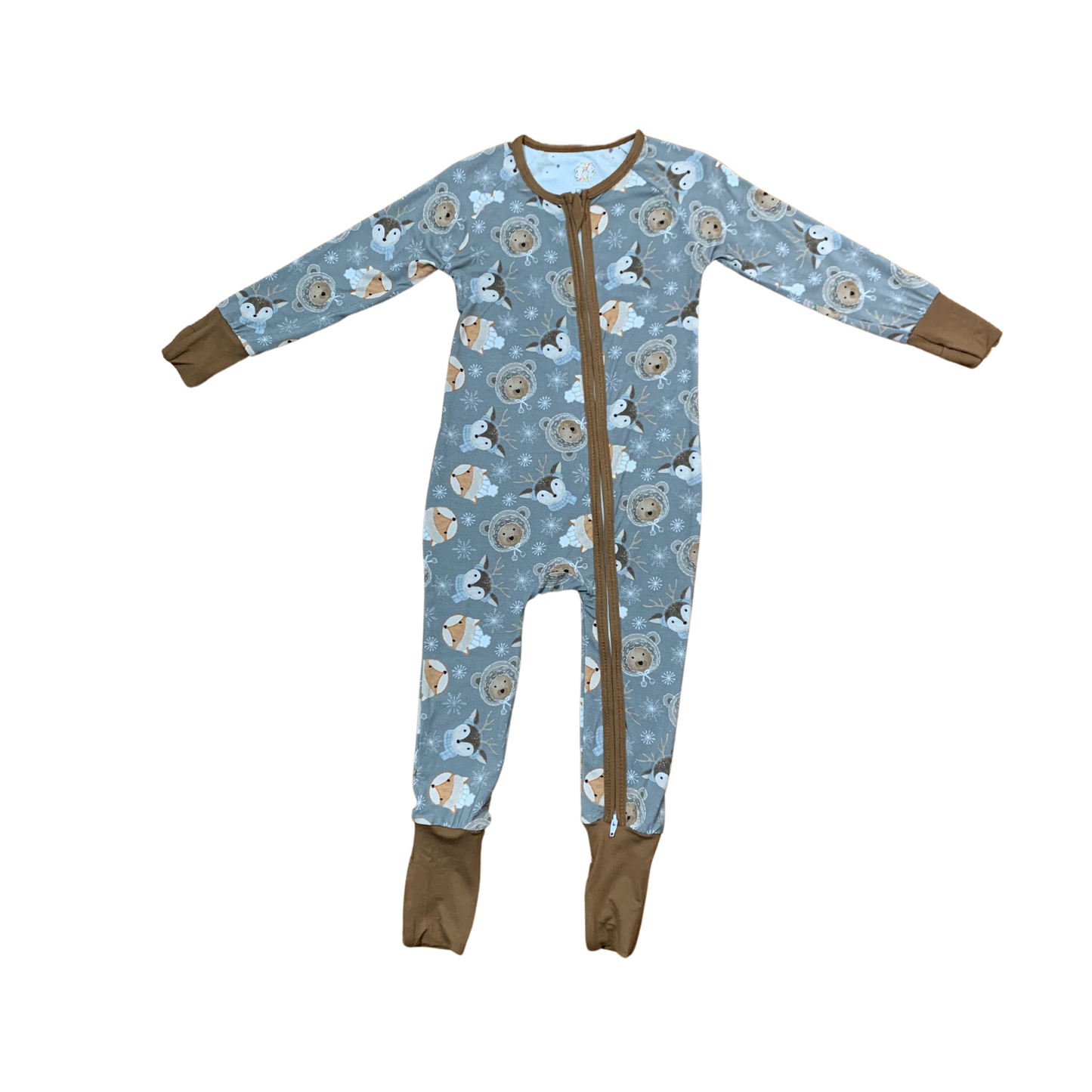 Winter Woodland Bamboo Romper