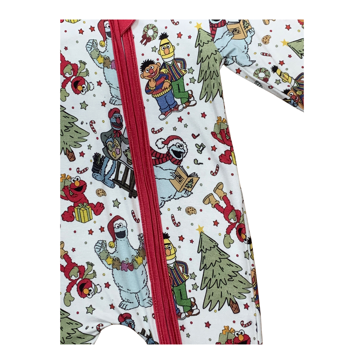 Sesame Street Christmas Bamboo Romper