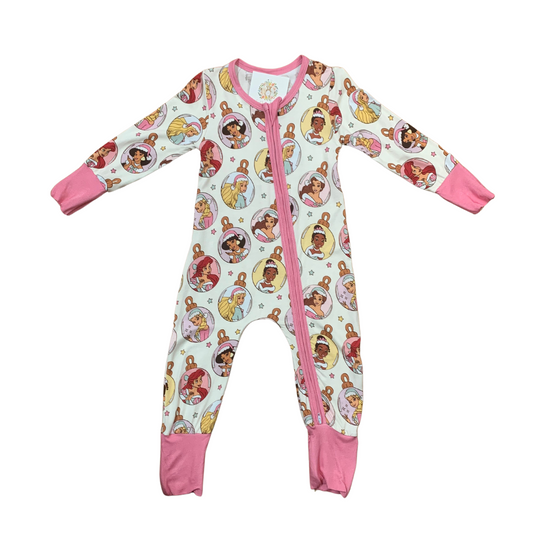 Disney Princess Christmas Ornaments Bamboo Romper