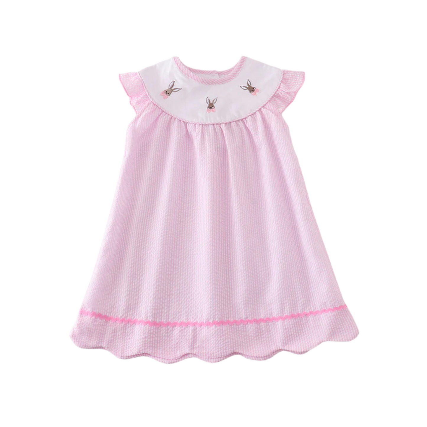 Sweet Little Bunny Embroidery Dress