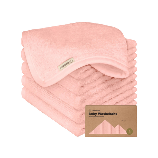 6-Pack Bamboo Baby Wash Cloths