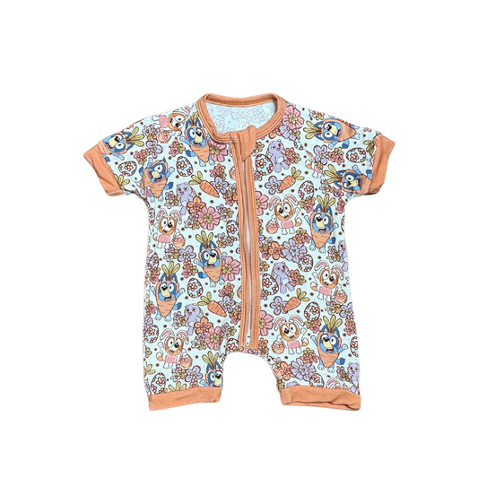 It's Easter Bluey Bamboo Short Romper