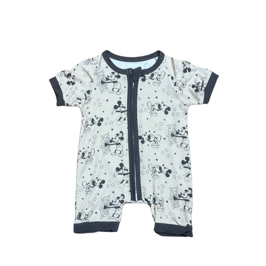 Steamboat Willie Bamboo Short Romper