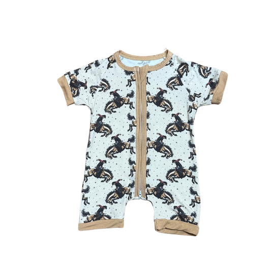 They Call The Thing A Rodeo Bamboo Short Romper