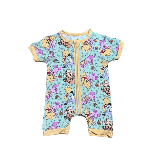Springtime Pooh Bamboo Short Romper