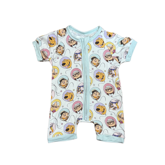 Up Balloons Bamboo Short Romper