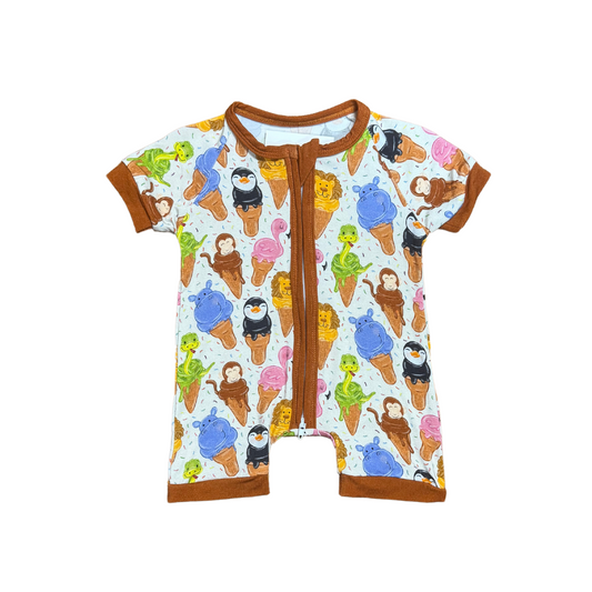 Silly Cones Bamboo Short Romper
