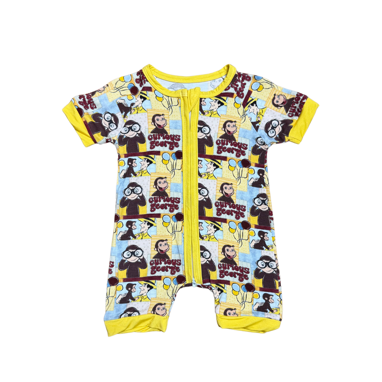 Curious George Bamboo Short Romper
