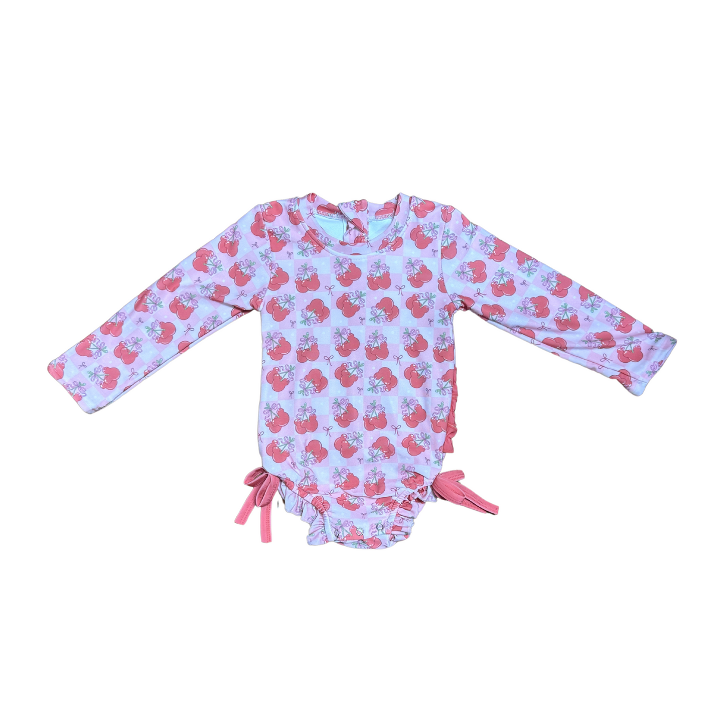 Minnie Cherries Rashguard Swimsuit
