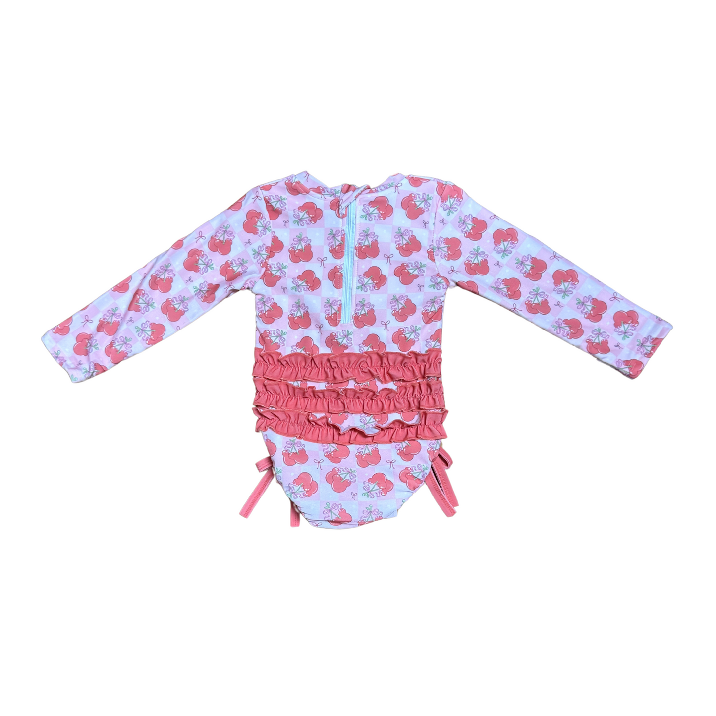 Minnie Cherries Rashguard Swimsuit