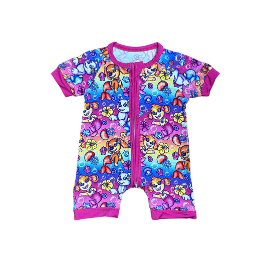 Paw Patrol Mermaids Bamboo Short Romper
