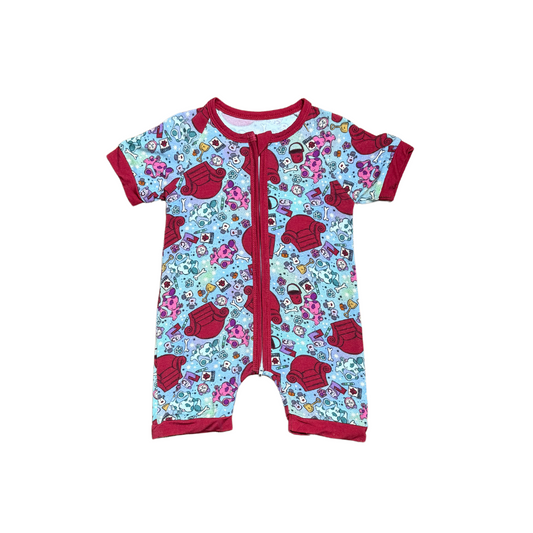 Look Blue, It's a Clue Bamboo Short Romper