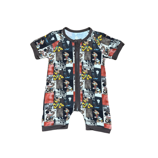 Howdy Partner (Mickey & Donald) Bamboo Short Romper