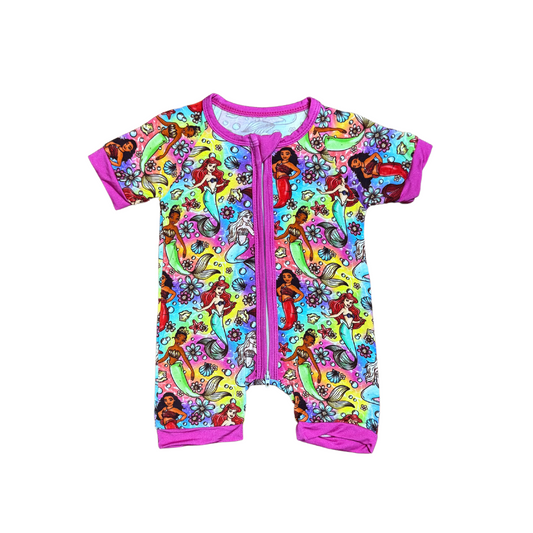 Disney Princess Mermaids Bamboo Short Romper
