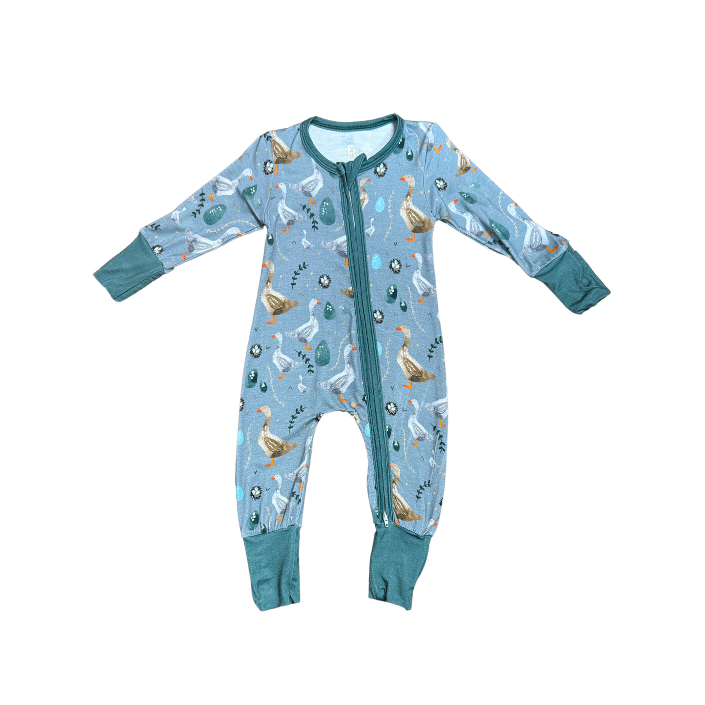 Darling Little Ducks Bamboo Romper