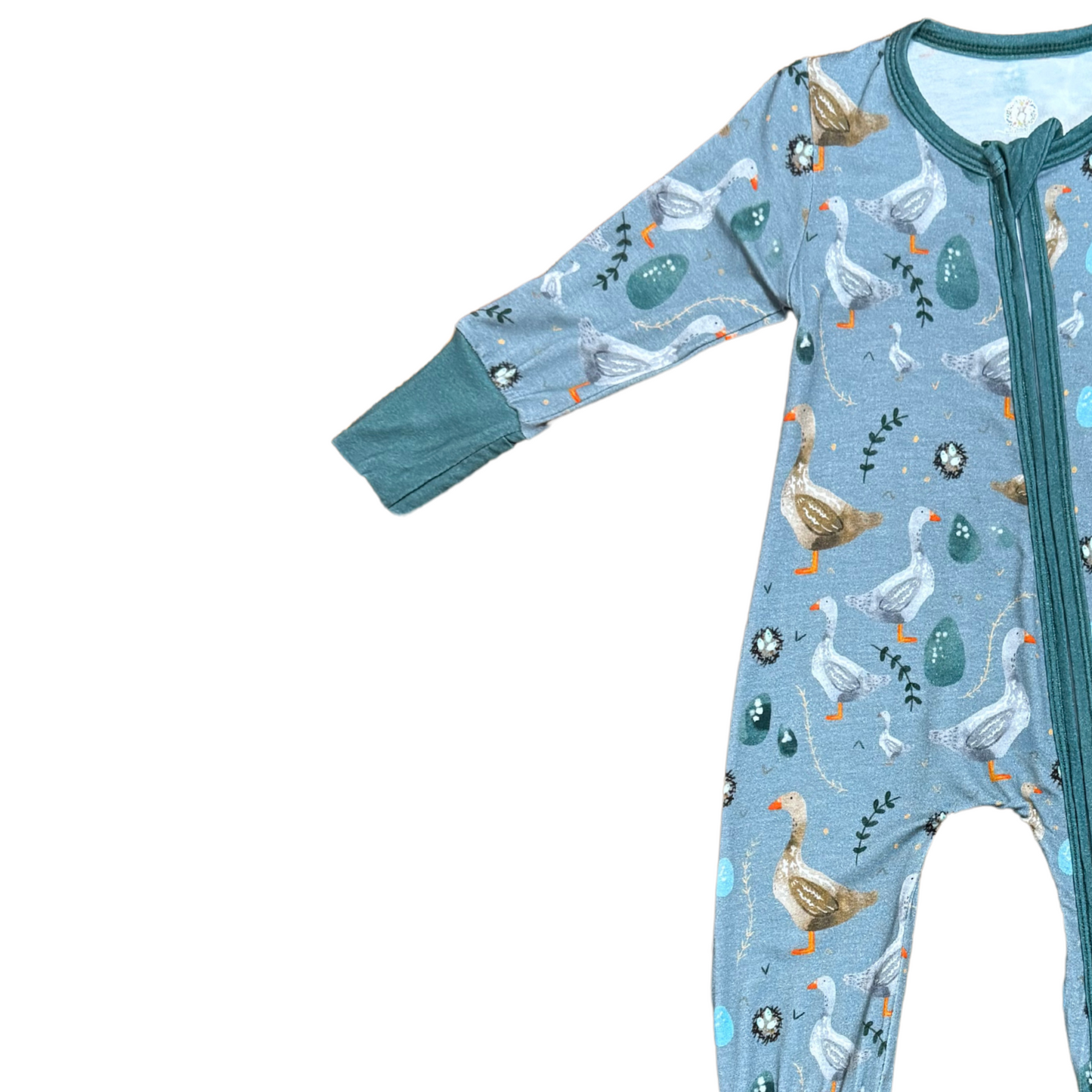 Darling Little Ducks Bamboo Romper