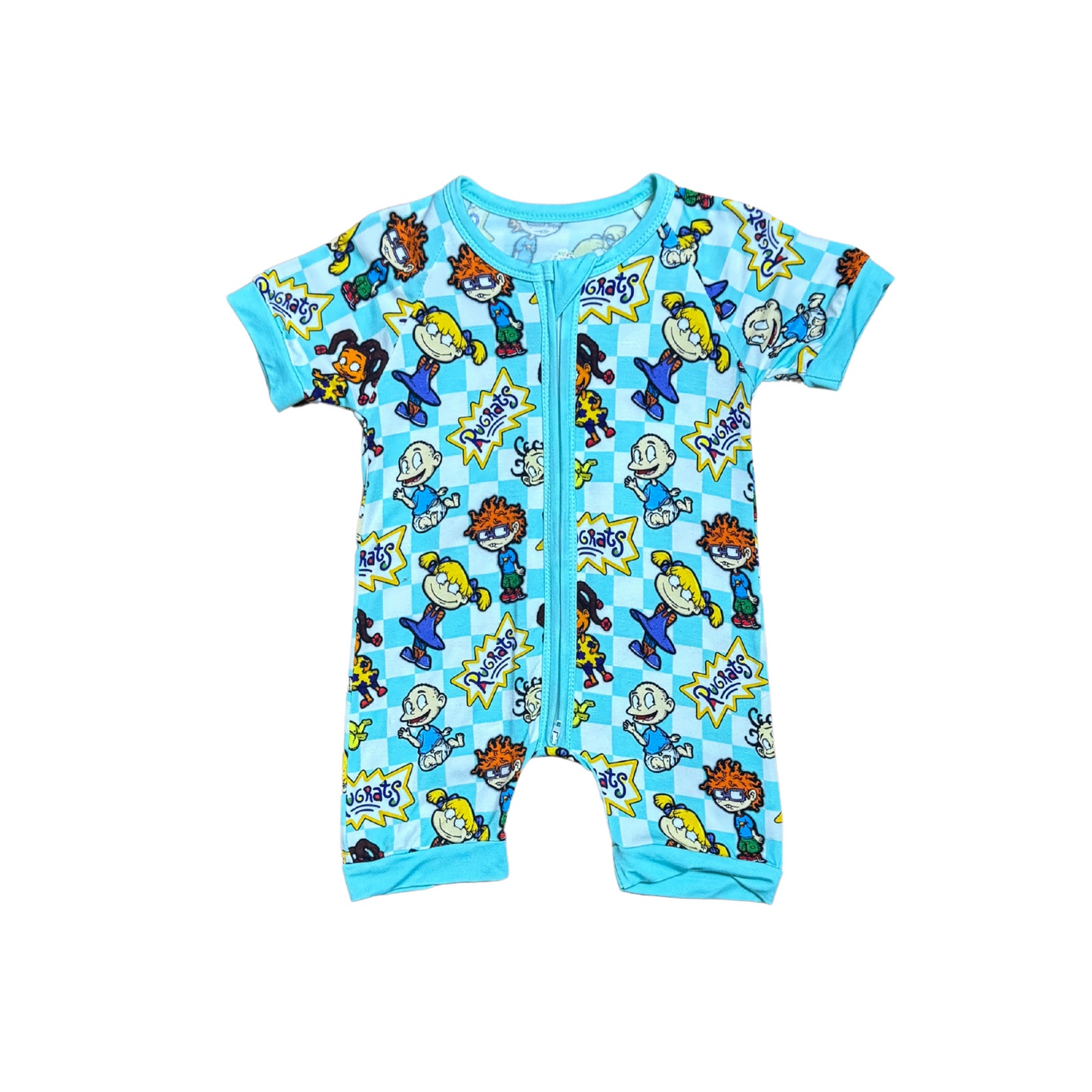 Rugrats (Blue) Bamboo Short Romper