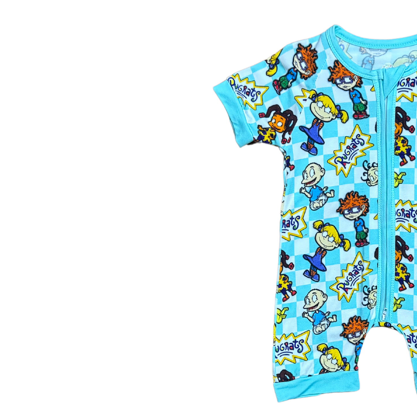 Rugrats (Blue) Bamboo Short Romper
