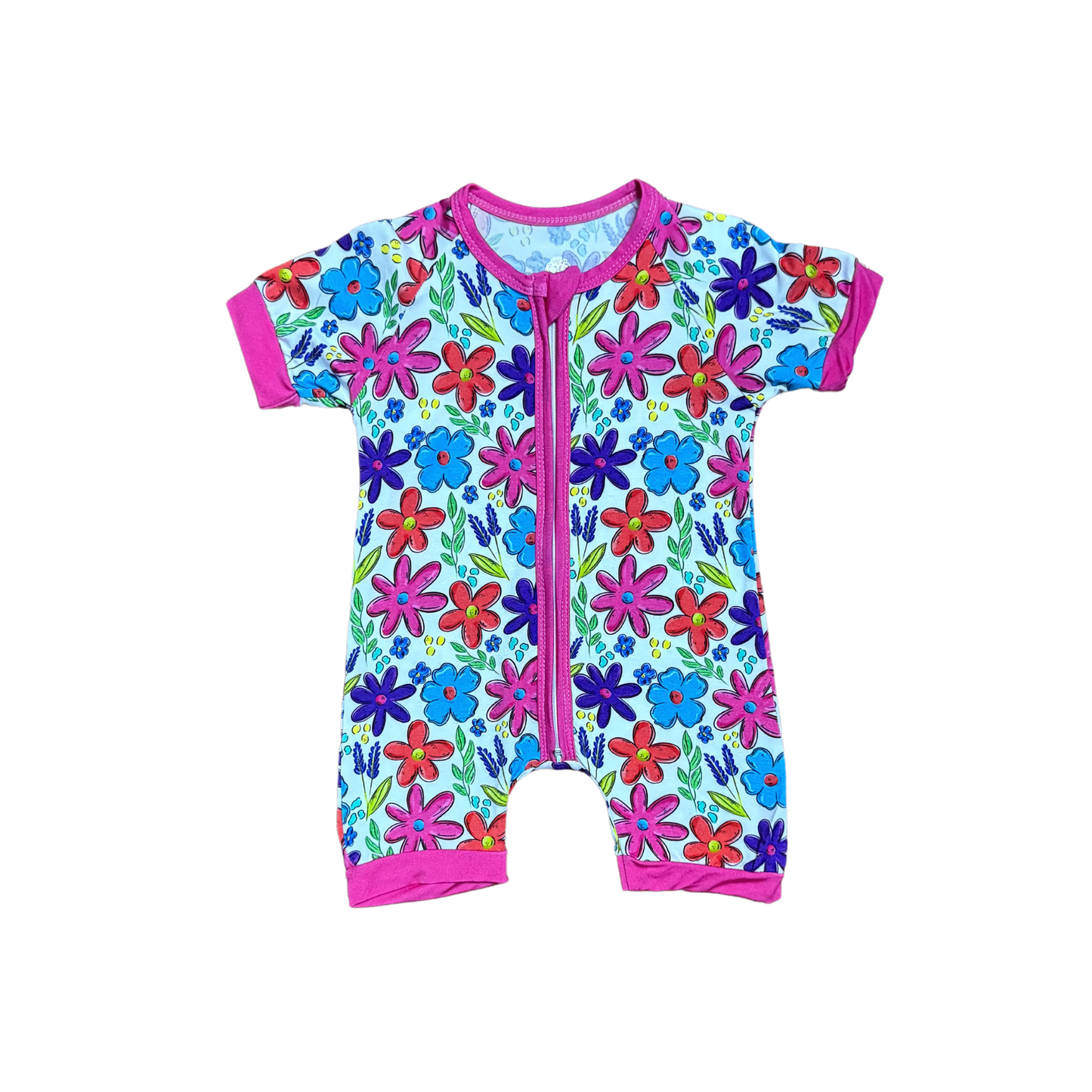 Delightful Daisies Bamboo Short Romper