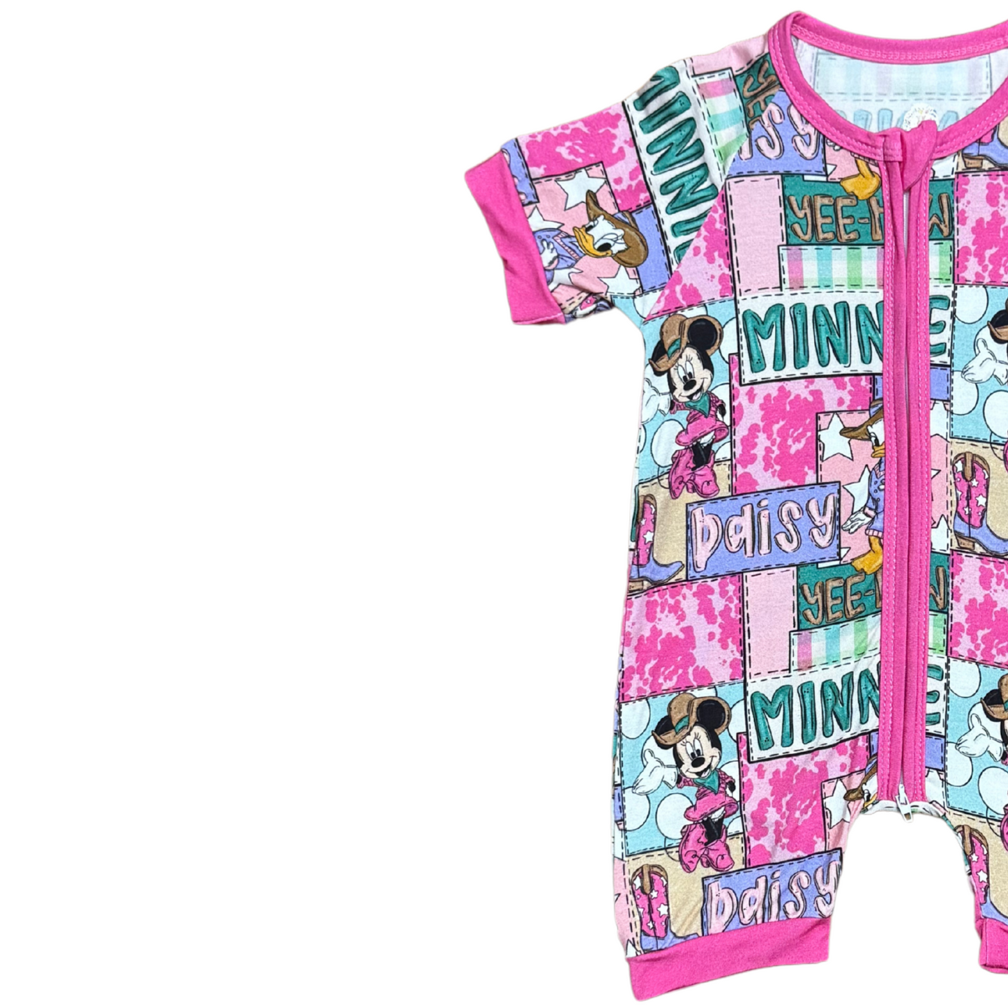 Minnie & Daisy Cowgirl Up Bamboo Short Romper