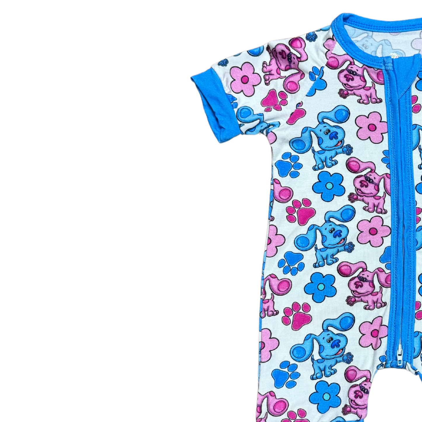 Blue & Magenta Bamboo Short Romoer