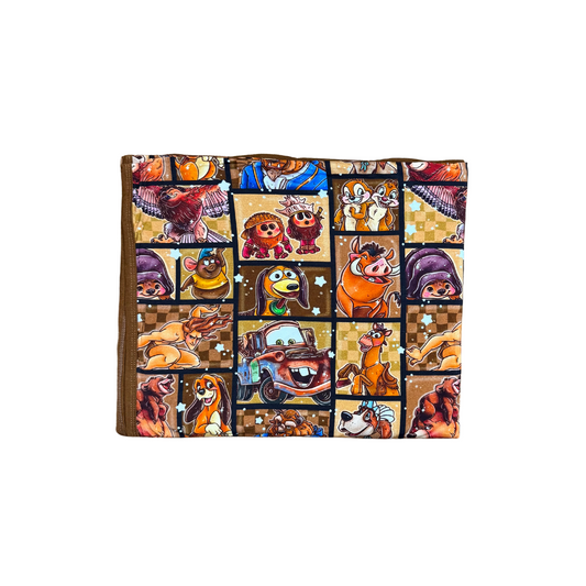 Disney Characters (Brown) Bamboo Blanket