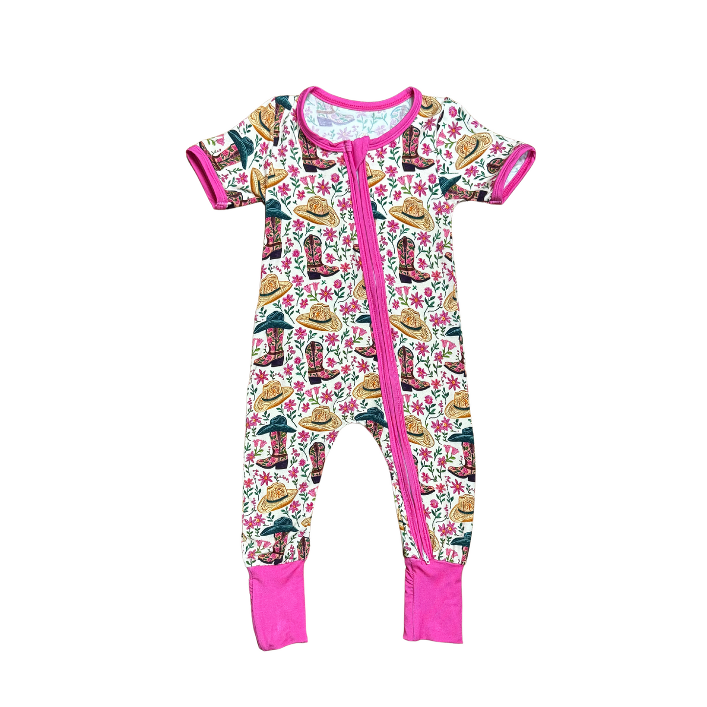 Cowgirl Kicks Bamboo Romper