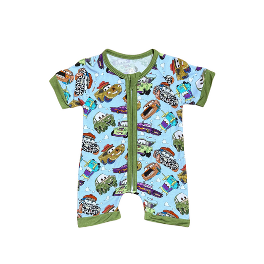 Cars Story Bamboo Short Romper