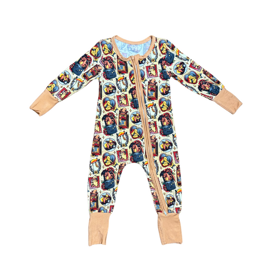Pokemon Stamps Bamboo Romper