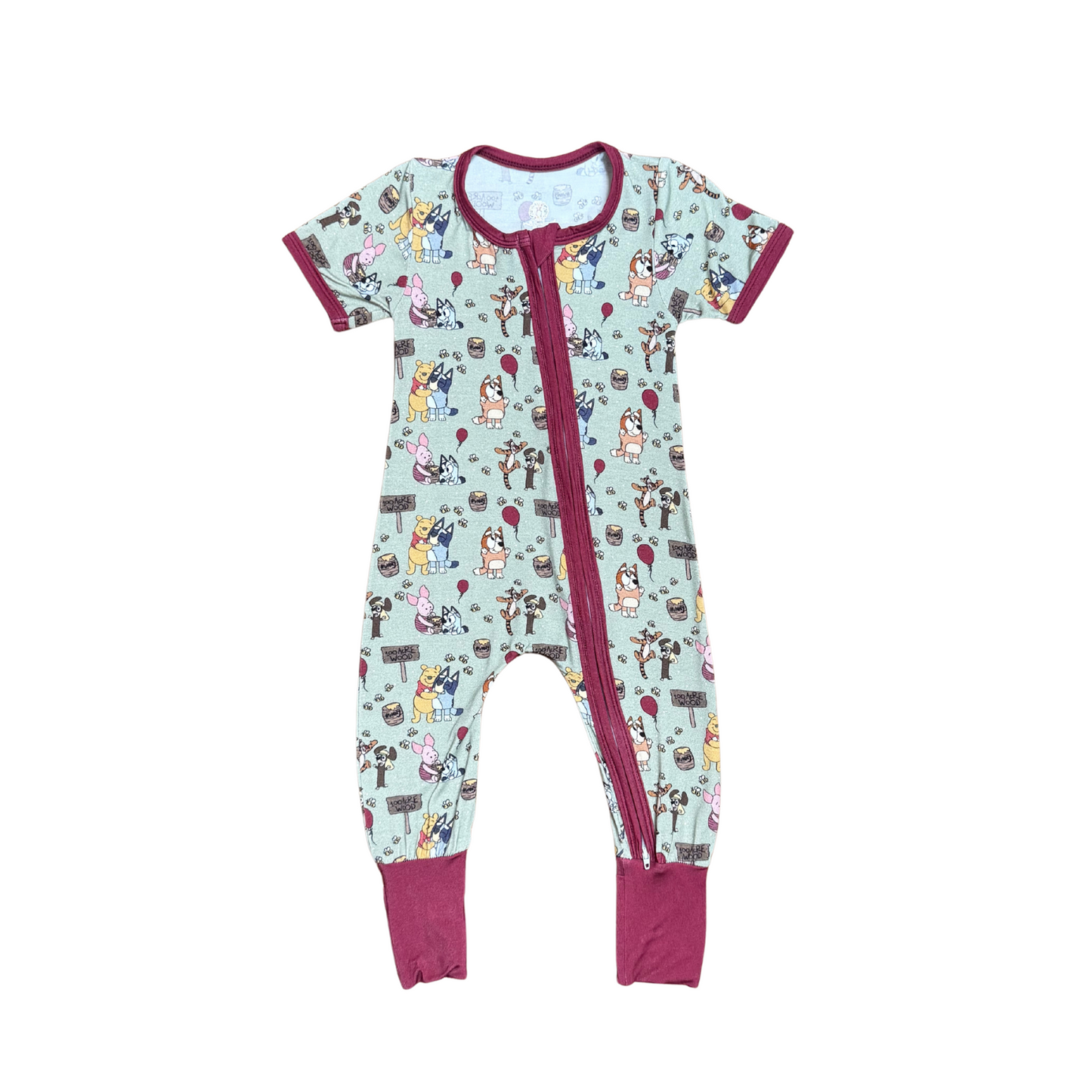 Bluey Meets Pooh & Friends Bamboo Romper