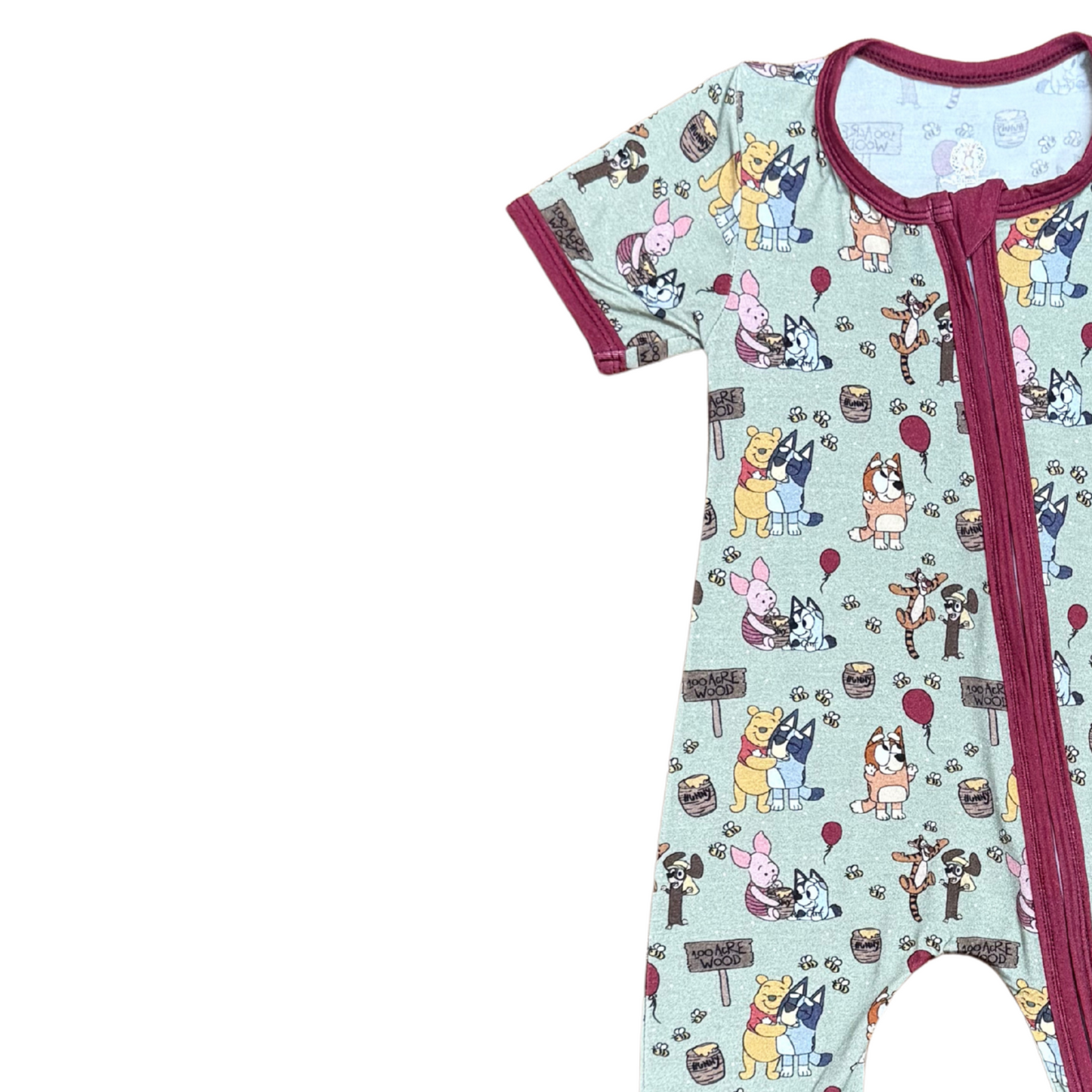 Bluey Meets Pooh & Friends Bamboo Romper