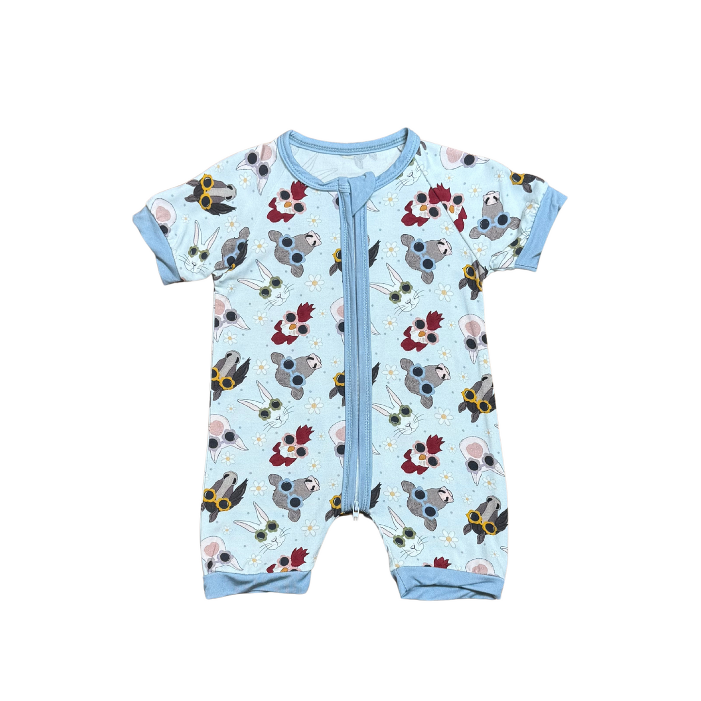 Farm Friends Bamboo Short Romper