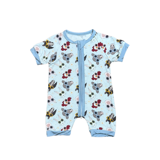 Farm Friends Bamboo Short Romper