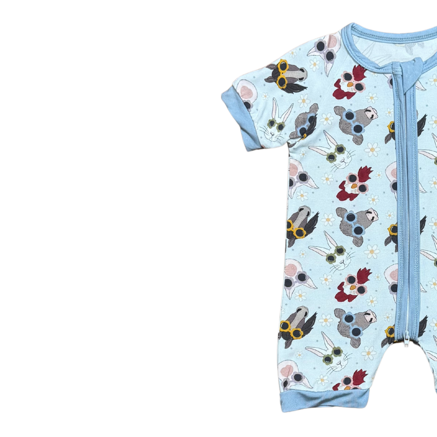 Farm Friends Bamboo Short Romper