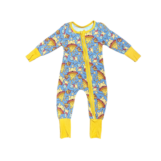 Honeycomb Abduction Bamboo Romper